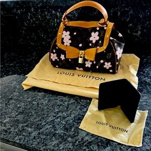 AUTHENTIC LOUIS VUITTON HANDBAG AND WALLET